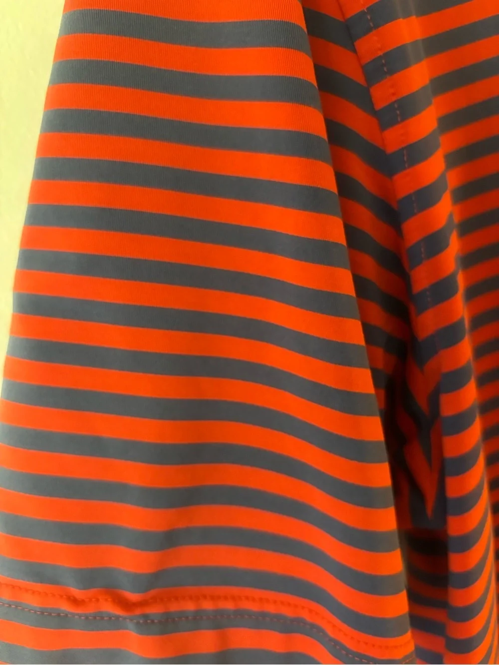 adidas Adipure Red and Navy Striped Men's Polo Shirt